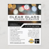 窓のライト、窓のクリ広告ーニング チラシ (正面)