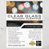窓のライト、窓のクリ広告ーニング チラシ (正面)