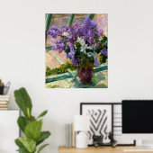 窓の中のメアリーカッサットライラック ポスター (ホームオフィス)