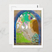 窓の中の女、レドン ポストカード (正面/裏面)