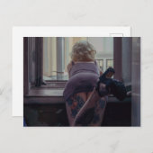 窓の中の少女 ポストカード (正面/裏面)