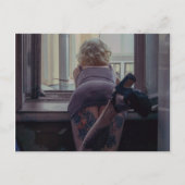 窓の中の少女 ポストカード (正面)