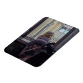 窓の中の少女 マグネット (左側)