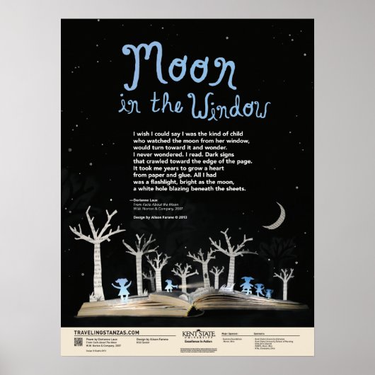 窓の中の月 ポスター (正面)