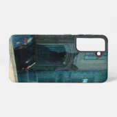 窓の中の猫 SAMSUNG GALAXYケース (裏面横)