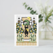 窓の中を覗く時窓の中もまたあなたを覗くぞ...(リメイク) ポストカード (スタンド正面)