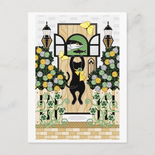 窓の中を覗く時窓の中もまたあなたを覗くぞ...(リメイク) ポストカード (正面)