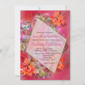 窓の内側にViva Magenta 2023 gild 招待状 (正面)