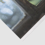 窓の切り離しを通して見る奇妙な牛 薄葉紙 (詳細)