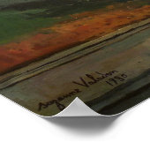 窓の前に咲くスザンヌ・バラドン ポスター (角)