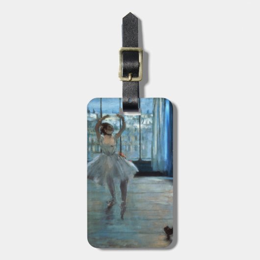窓の前のエドガー・ドガ|のダンサー ラゲッジタグ (正面縦)