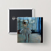 窓の前のエドガー・ドガ|のダンサー 缶バッジ (正面&裏面)