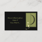 窓の名刺の猫 名刺 (裏面)