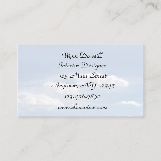 窓の名刺 名刺 (裏面)