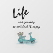 窓の固定 – スクータフランスのー人生は旅である ウィンドウサイン (シート)