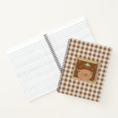 窓の外を見ているテディベア ノートブック (内部)