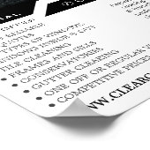 窓の夜、窓のクリーニング広告の ポスター (角)