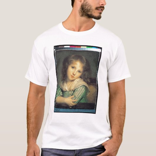 窓の女の子 Tシャツ (正面)