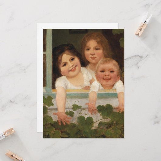 窓の子ども3 カード (正面/裏面インサイチュ)