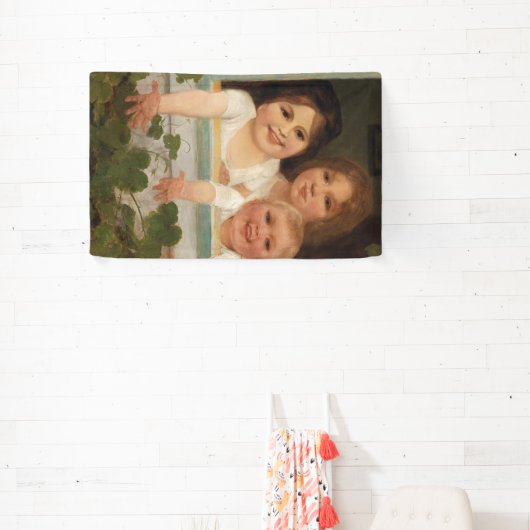 窓の子ども3 横断幕 (インサイチュ)