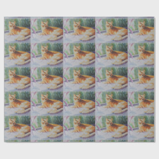 窓の子猫猫 ラッピングペーパー