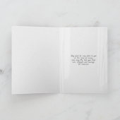 窓の帆船サンセットシーン悔やみや弔慰 カード (内部)