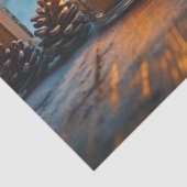 窓の平和な冬のクリスマスの装飾 薄葉紙 (詳細)