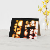 窓の影 カード (黄色い花)