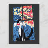 窓の後ろのSYLVESTER™ ポストカード (正面)