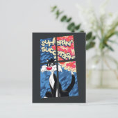 窓の後ろのSYLVESTER™ ポストカード (スタンド正面)