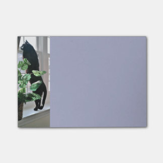 窓の後it®ノートの猫4 x 3 ポストイット