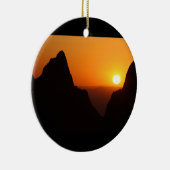 窓の日没 セラミックオーナメント (右)