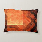 窓の明るい抽象芸術アートアクセント枕 アクセントクッション (裏面)