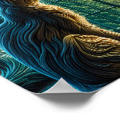 窓の横の頬髯のウォッチャー ポスター (角)