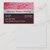 窓の洗浄の名刺 名刺 (正面/裏面)