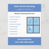 窓の清掃フライヤー チラシ (正面)