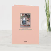 窓の湖の反射/コモ湖 カード (裏面)