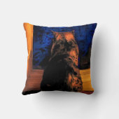 窓の猫 クッション (裏面)