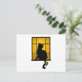 窓の猫 ポストカード (スタンド正面)