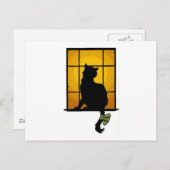 窓の猫 ポストカード (正面/裏面)