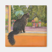 窓の猫 マグネット (正面)