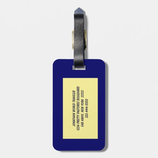 窓の猫 ラゲッジタグ (裏面縦)