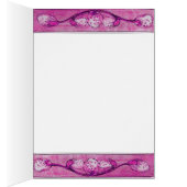 窓の白い鳩、ピンク色の紫の紫 (内側 (右))