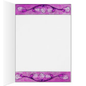 窓の白い鳩、ピンク色の紫の紫 (内側 (右))