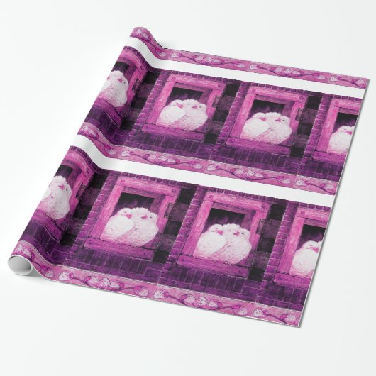 窓の白い鳩 ラッピングペーパー (アンロールド)