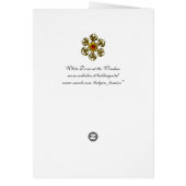 窓の白い鳩、赤いピンク (裏面)