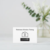 窓の着色フィルム太陽の名刺 名刺 (スタンド正面)
