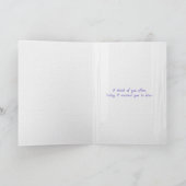 窓の紫の海の考える日の出 カード (内部)