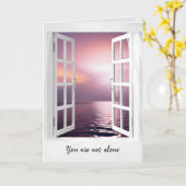 窓の考え嵐 カード (黄色い花)