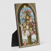 窓の花の花瓶, c.1618 フォトプラーク (側面)